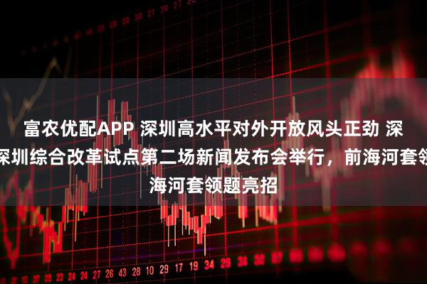 富农优配APP 深圳高水平对外开放风头正劲 深入推进深圳综合改革试点第二场新闻发布会举行，前海河套领题亮招